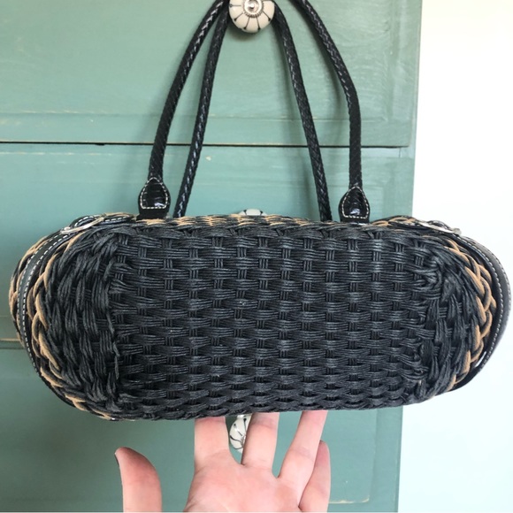 BRIGHTON Debbie Brown Tan woven leather shoulder bag - Picture 9 of 15